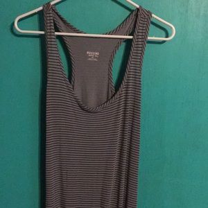 Grey and black striped Mossimo Maxi Dress